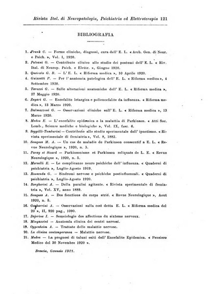 Rivista italiana di neuropatologia, psichiatria ed elettroterapia