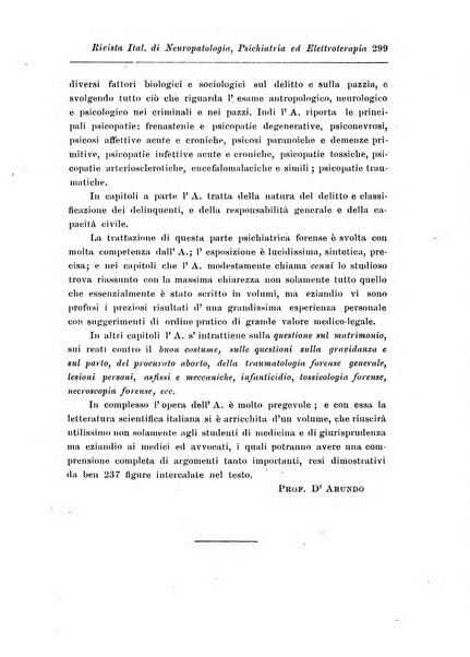 Rivista italiana di neuropatologia, psichiatria ed elettroterapia