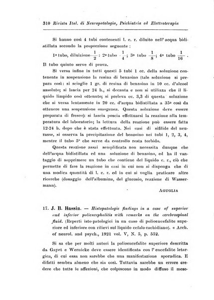 Rivista italiana di neuropatologia, psichiatria ed elettroterapia