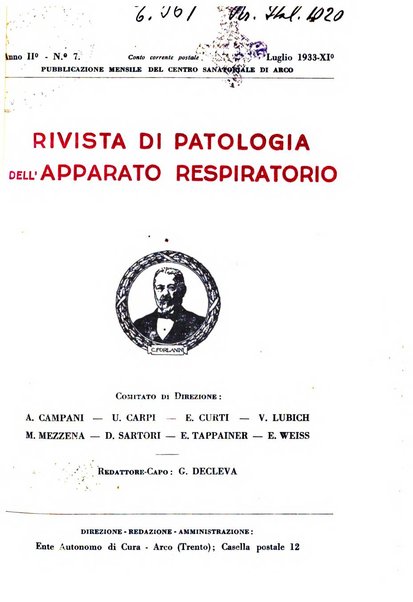 Rivista di patologia dell'apparato respiratorio