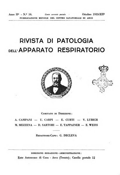 Rivista di patologia dell'apparato respiratorio