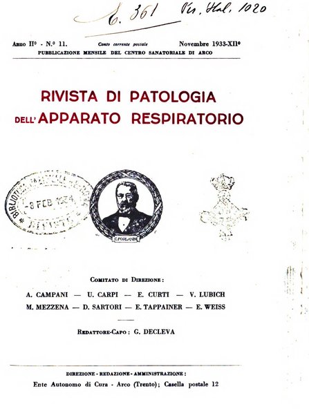 Rivista di patologia dell'apparato respiratorio