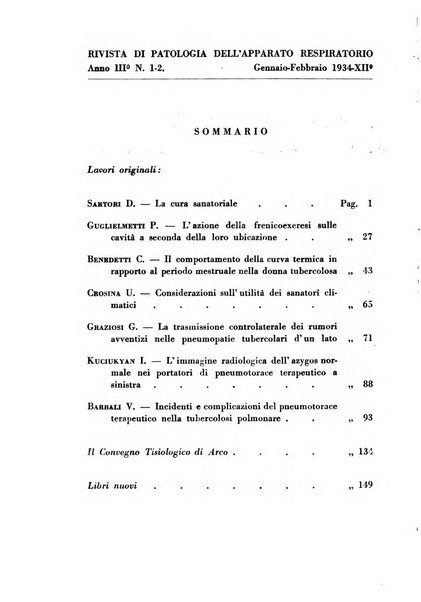 Rivista di patologia dell'apparato respiratorio