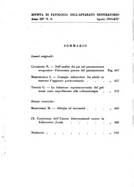 Rivista di patologia dell'apparato respiratorio