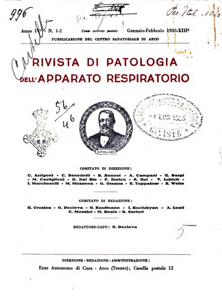 Rivista di patologia dell'apparato respiratorio