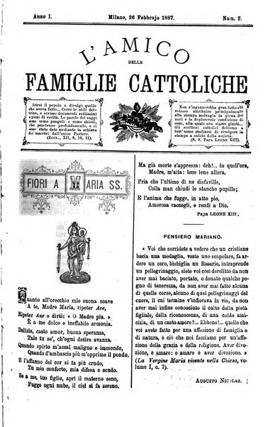 L'amico delle famiglie cattoliche