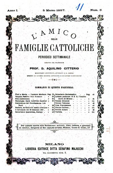 L'amico delle famiglie cattoliche