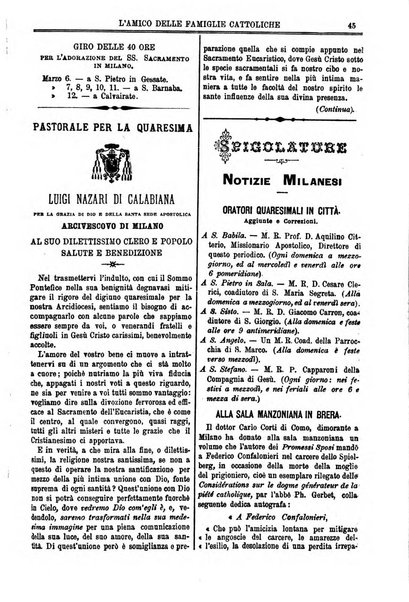 L'amico delle famiglie cattoliche