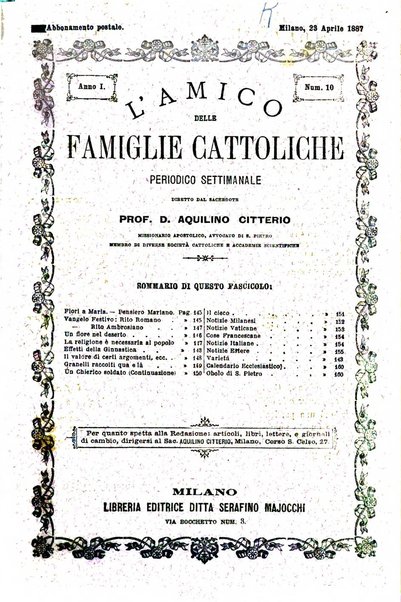 L'amico delle famiglie cattoliche