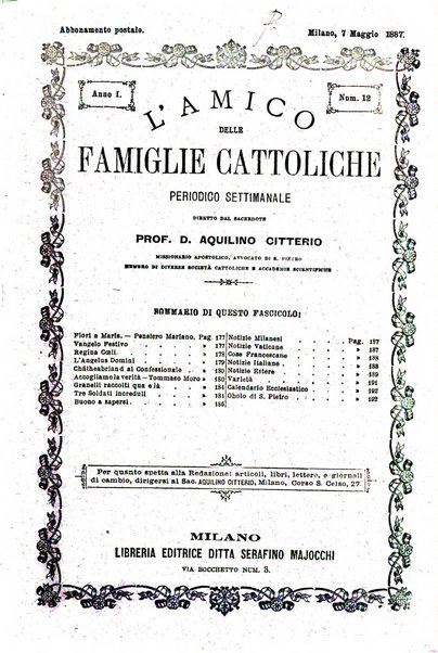 L'amico delle famiglie cattoliche