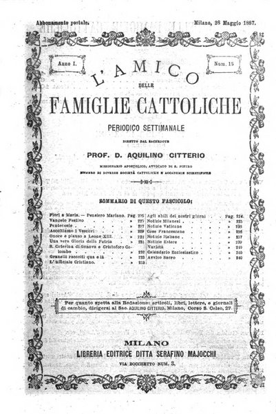 L'amico delle famiglie cattoliche