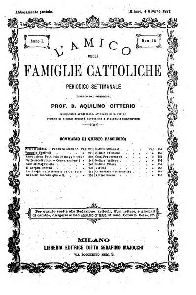 L'amico delle famiglie cattoliche