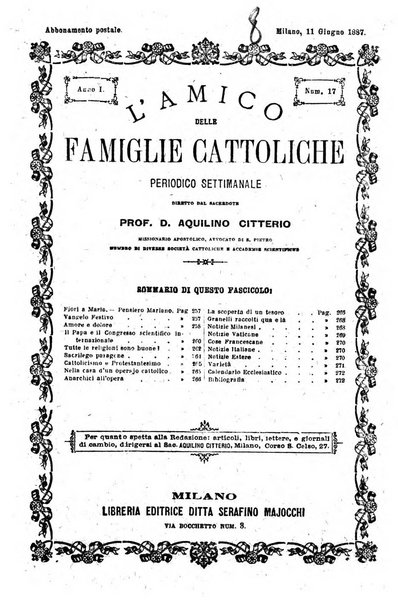 L'amico delle famiglie cattoliche