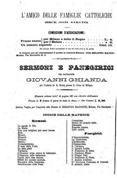 L'amico delle famiglie cattoliche