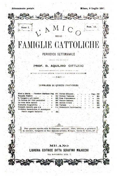 L'amico delle famiglie cattoliche