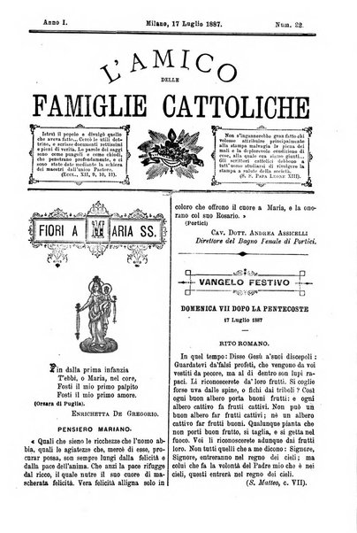 L'amico delle famiglie cattoliche