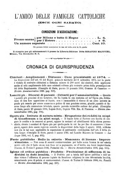 L'amico delle famiglie cattoliche