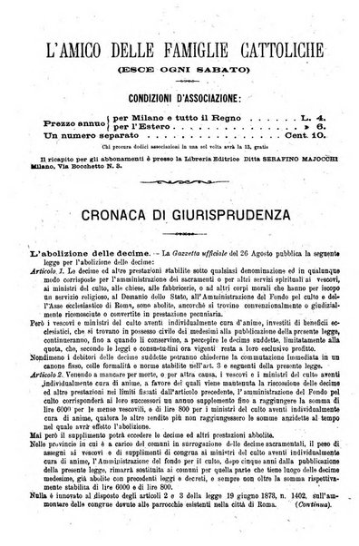 L'amico delle famiglie cattoliche