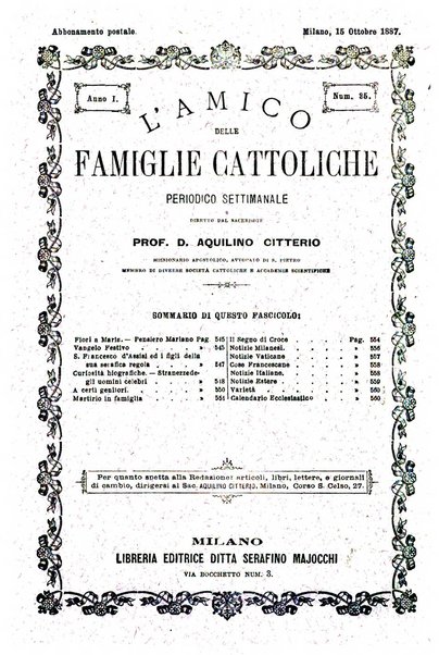 L'amico delle famiglie cattoliche