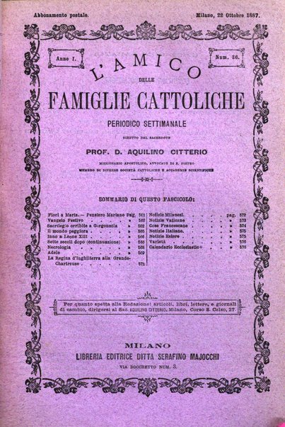 L'amico delle famiglie cattoliche