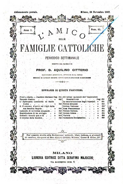 L'amico delle famiglie cattoliche