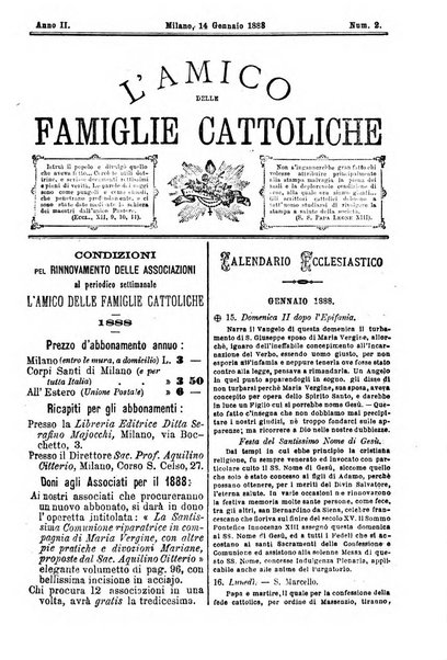 L'amico delle famiglie cattoliche