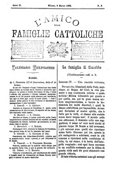 L'amico delle famiglie cattoliche