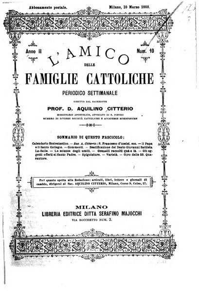 L'amico delle famiglie cattoliche