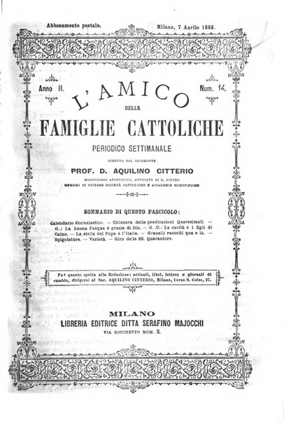 L'amico delle famiglie cattoliche