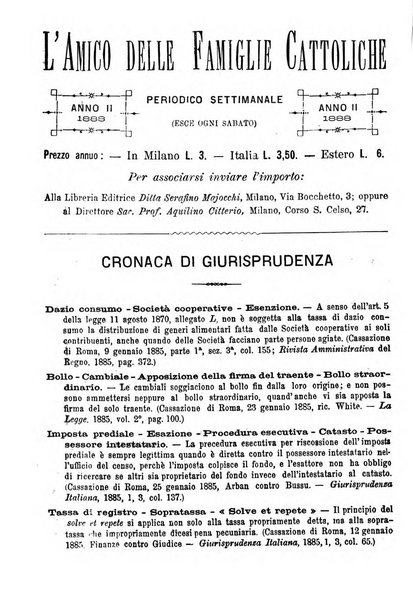 L'amico delle famiglie cattoliche