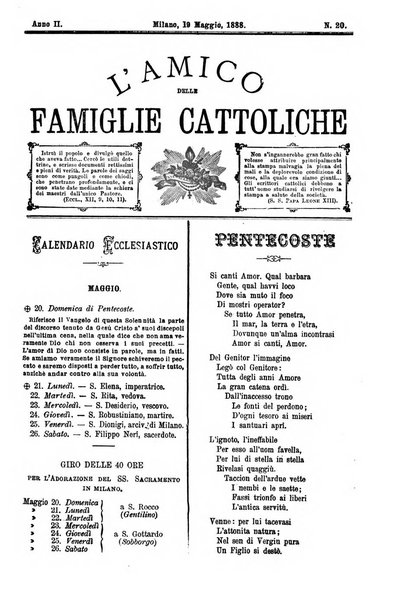 L'amico delle famiglie cattoliche