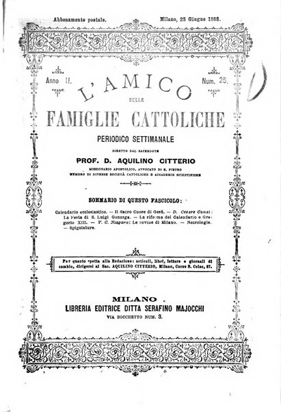 L'amico delle famiglie cattoliche