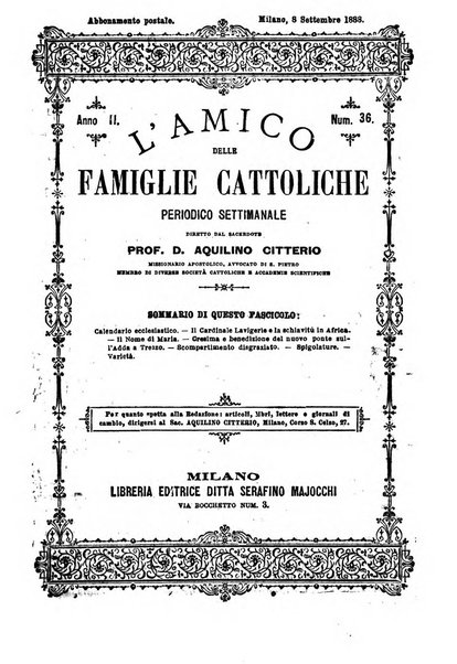 L'amico delle famiglie cattoliche