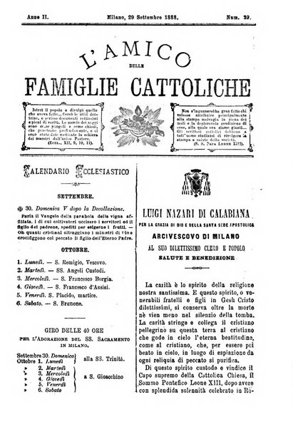 L'amico delle famiglie cattoliche