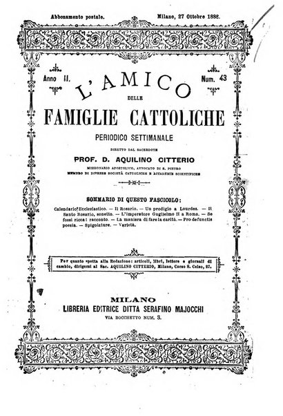 L'amico delle famiglie cattoliche