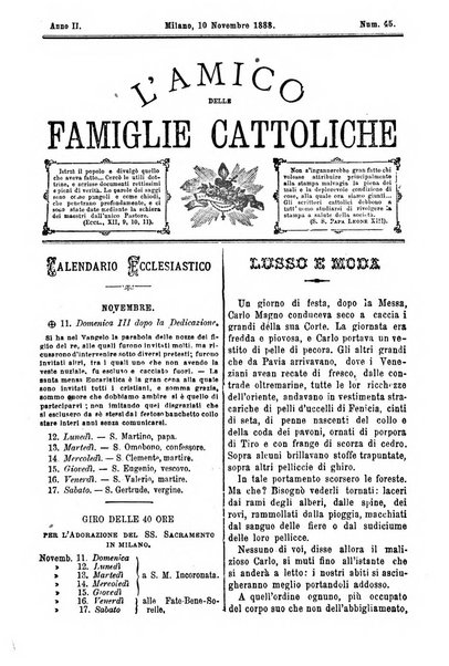 L'amico delle famiglie cattoliche