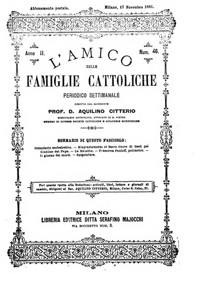 L'amico delle famiglie cattoliche