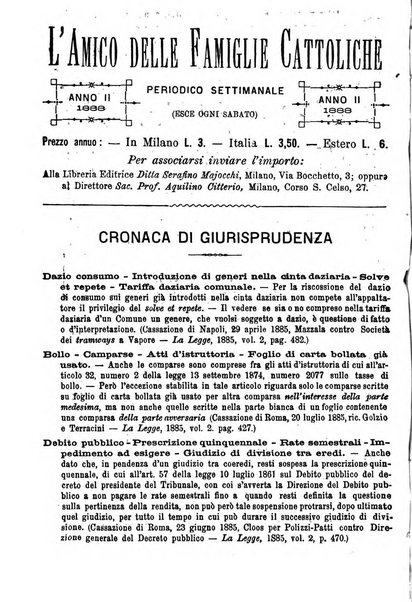 L'amico delle famiglie cattoliche