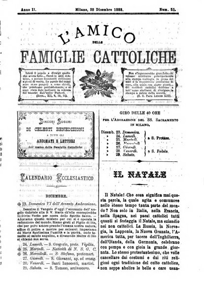 L'amico delle famiglie cattoliche