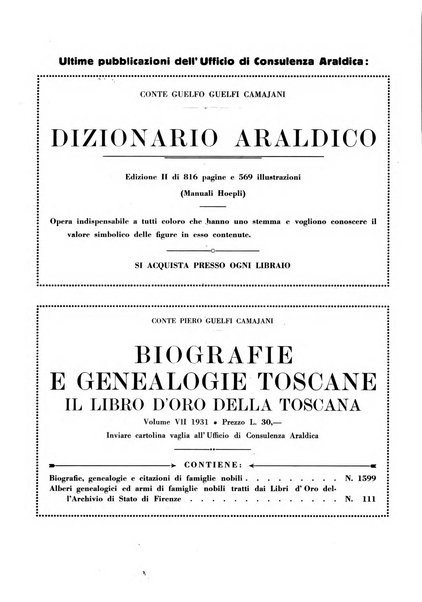 Bollettino araldico, storico-genealogico Pubblicazione mensile del collegio araldico italiano