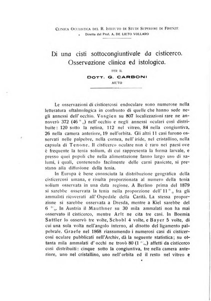 Bollettino d'oculistica periodico d'oculistica pratica