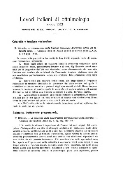 Bollettino d'oculistica periodico d'oculistica pratica