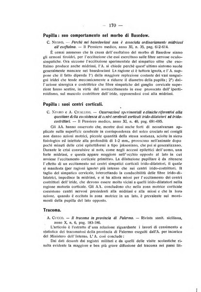 Bollettino d'oculistica periodico d'oculistica pratica