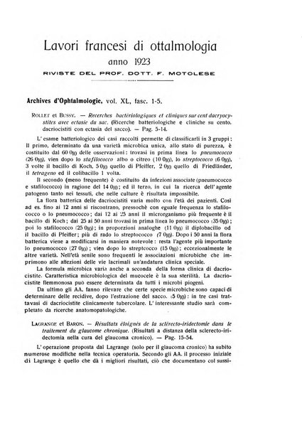 Bollettino d'oculistica periodico d'oculistica pratica