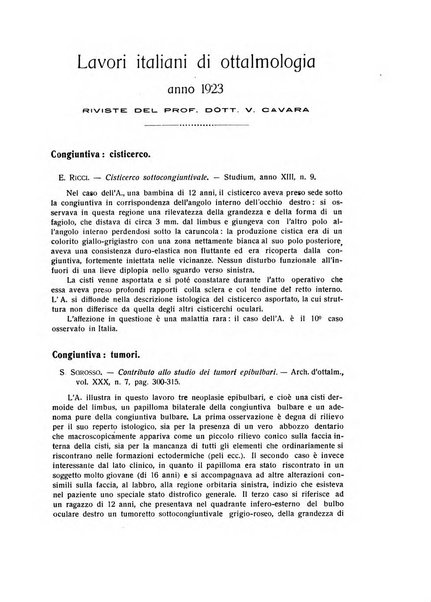 Bollettino d'oculistica periodico d'oculistica pratica