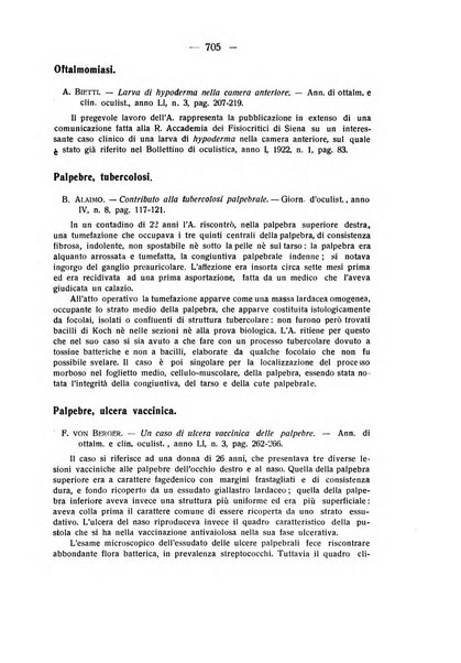 Bollettino d'oculistica periodico d'oculistica pratica