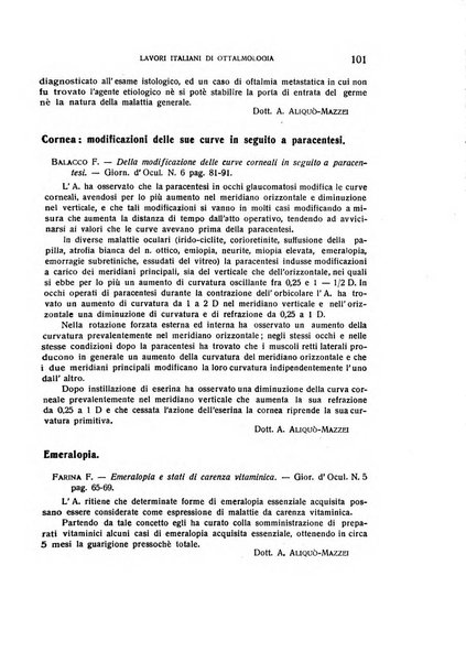 Bollettino d'oculistica periodico d'oculistica pratica