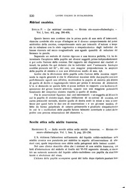 Bollettino d'oculistica periodico d'oculistica pratica