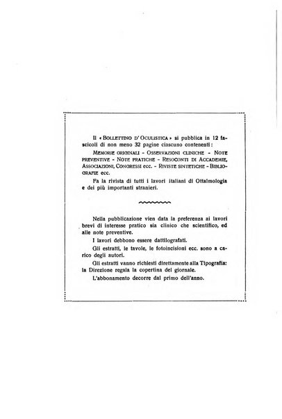 Bollettino d'oculistica periodico d'oculistica pratica