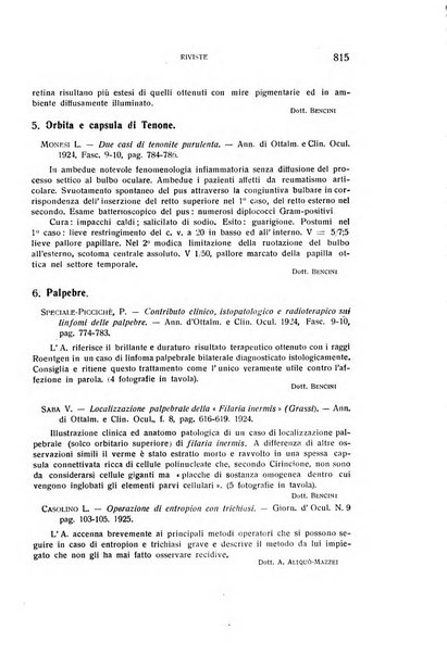 Bollettino d'oculistica periodico d'oculistica pratica